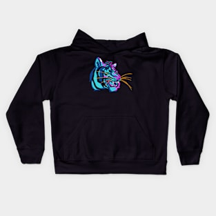 Neon TigerShade Kids Hoodie